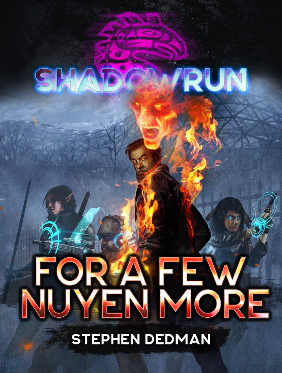 The new Shadowrun novel, "A Few Nuyen More" by Stephen Redman, is available today as a digital book from multiple sources. It will also be available as a Print on Demand novel from Amazon as soon as they approve it for printing.

books2read.com/ShadowrunForAF…