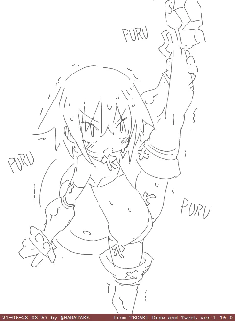 PURUPURU #tegaki_dt 