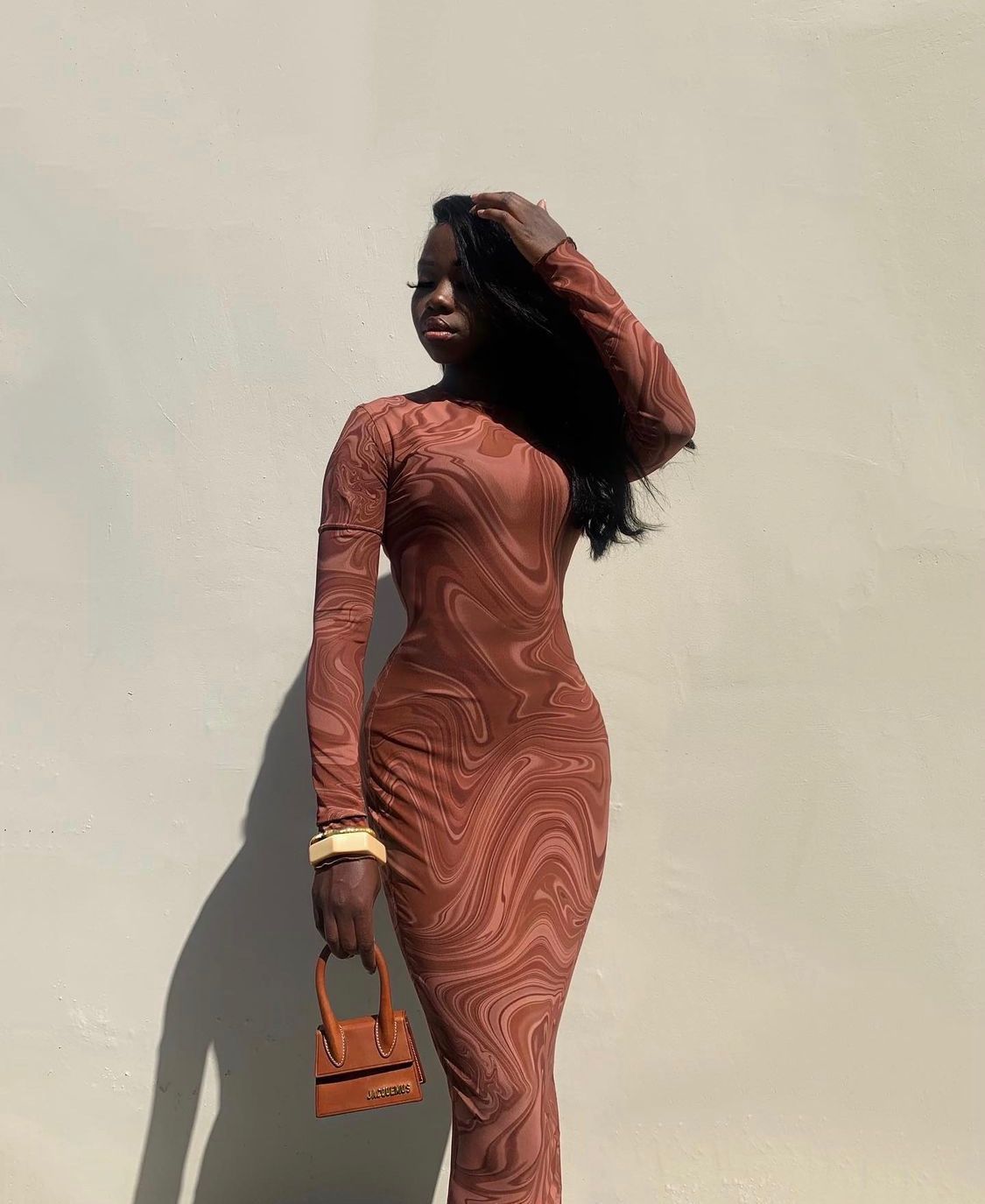 brown dress house of cb