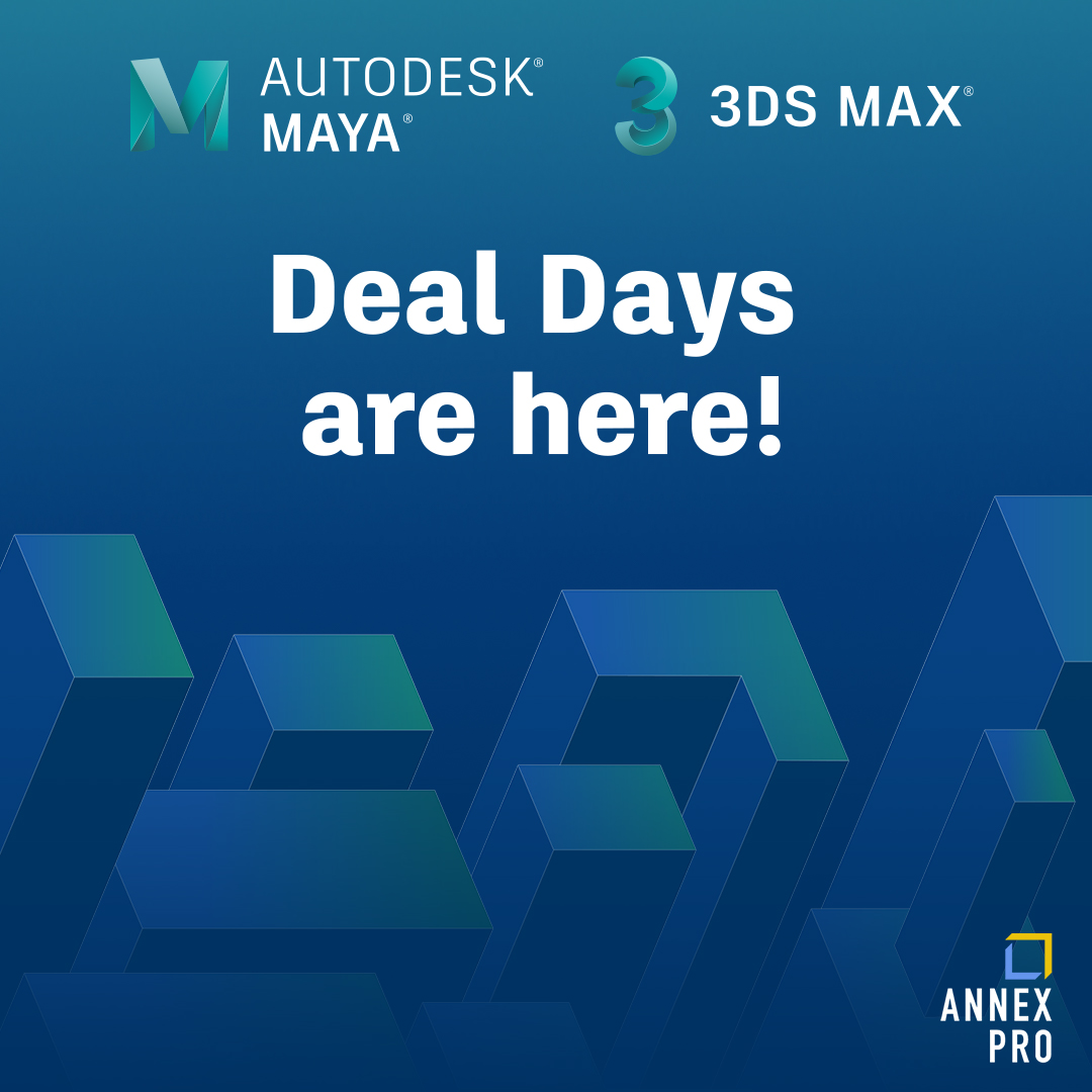 3 days of big savings! 💸
<a href="/autodesk/">Autodesk</a> Deal Days are here, offering a 25% discount on Maya and 3ds Max software. Save through June 24. Shop Now: ow.ly/1pqi50Fgd3V

<a href="/Adsk3dsMax/">Autodesk 3ds Max</a> <a href="/AdskMaya/">Autodesk Maya</a> #VFX #Videopost