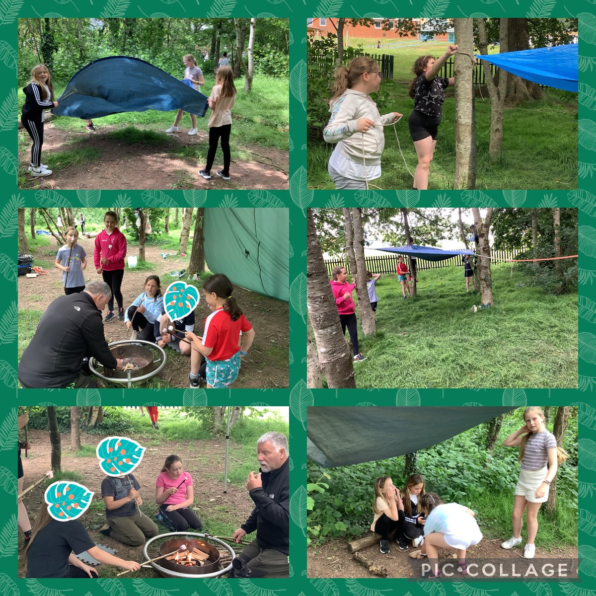 NewInnPrimary's tweet photo. Dosbarth Mrs Crook had an awesome time in their outdoor session building shelters as part of our ‘Great Outdoors’ week. Diolch @craigarmiger for a brilliant time. #outdoorlearning #outdoorweek @EAS_Equity https://t.co/IioKiSBGYC