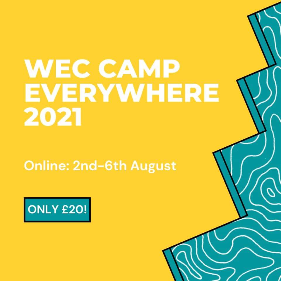 Wec Camp Everywhere is back!!! 😎 We can’t wait to see you all online again this summer! ☀️ Campers pay just £20 for the whole week - there’ll be tonnes of fun, worship, bible teaching and mission updates!! Sign up at weccamps.org/booking/online…