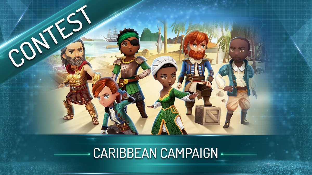 MobileACR's tweet photo. Our Caribbean Campaign is here! 🌴

To celebrate the launch of update 3.1.0, tell us which new Hero you are looking forward to recruiting the most and why for a chance to win 500 Helix Credits! 

Entries must include a Brotherhood name.

Contest closes on June 28th! https://t.co/KFjXDSlJov