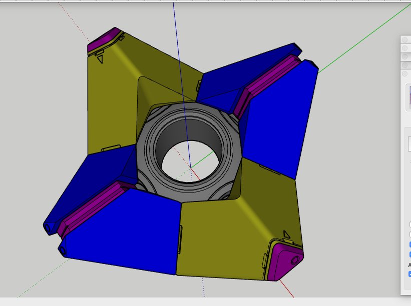 WIP #Destiny2 #fanmade #ghostshell 1:1 scale and fully detailed for #3Dprinting with magnetic attachments and fully functional light push push button