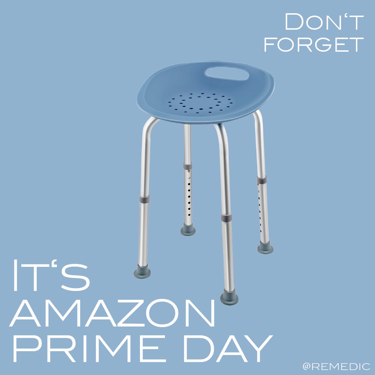 remedic_co's tweet photo. PRIME DAY / PRIME DAY / PRIME DAY 

Buy your Remedic product today or pay more tomorrow! #savemoneybuytoday

#remedic #primeday #amazonprimeday #primeday2021 #primeday21 #showerstool #showerchair #bathandshowerchair https://t.co/E5pHKV4tXv