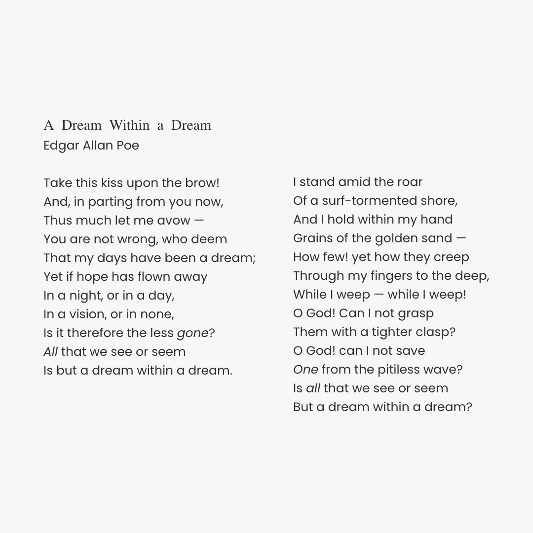 favepoem's tweet photo. #ArtSpeaksToArt
Nirajana Chakraborty shares "Apnia" (acrylic and charcoal on paper) with the #FavoritePoemProject, inspired by the poem "A Dream Within a Dream" by Edgar Allan Poe. https://t.co/E8Kb3FnCpk