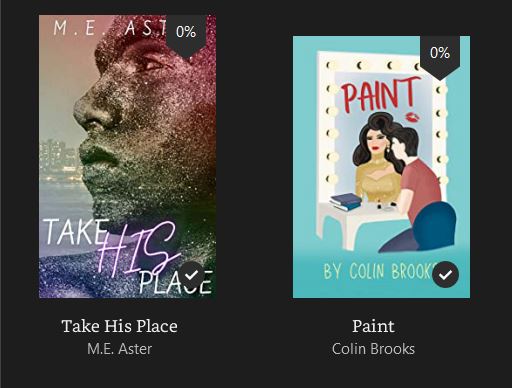 DeanColeWriter's tweet image. New books by @colinbrooksauth and @ME_Aster added to my TBR📚👍🌈 #CheckEmOut