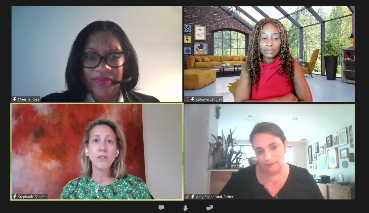 MLH860's tweet photo. Panels such as this make a meandering career path sound more normal than it was when I graduated law school.  #GWIL21 "Re-Inventing Your Path to Leadership" via @foundation_acc - hearing from three powerful #WomanLeaders  #womanlawyers #LeadershipLessons #XQ https://t.co/E6W32g9e0K