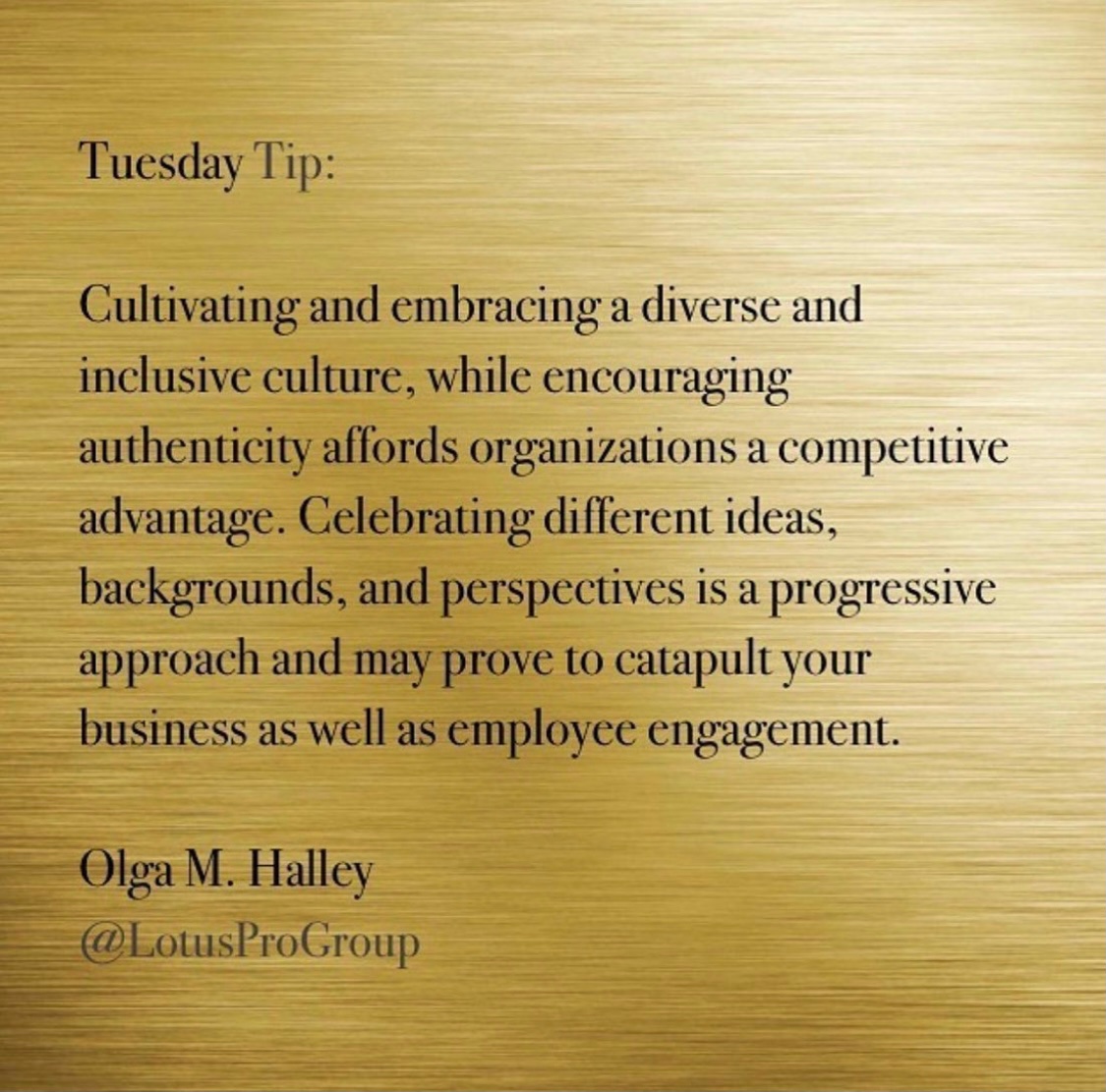 LotusProGroup's tweet photo. Today’s #TuesdayTip is about embracing differences and authenticity thereby, creating a progressive cultural shift. 
#LPG #talentmanagementconsultants #hr #humanresourcesmanagement #empowerment #career #life #embrace #celebratedifferences #diversity #inclusion #workforce #culture https://t.co/QbXjcFZRbK