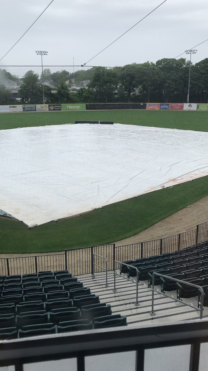 Tonight’s game vs the <a href="/NewBritainBees/">New Britain Bees</a> is still on as scheduled for 6:30 PM. The tarp is currently on the field, but if the forecast holds, then we will be pulling it off when the rain slows down in about two hours. Light drizzle for game time.