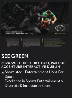 As if Saylists wasn't enough, See Green is shortlisted for tomorrow. Fingers crossed!