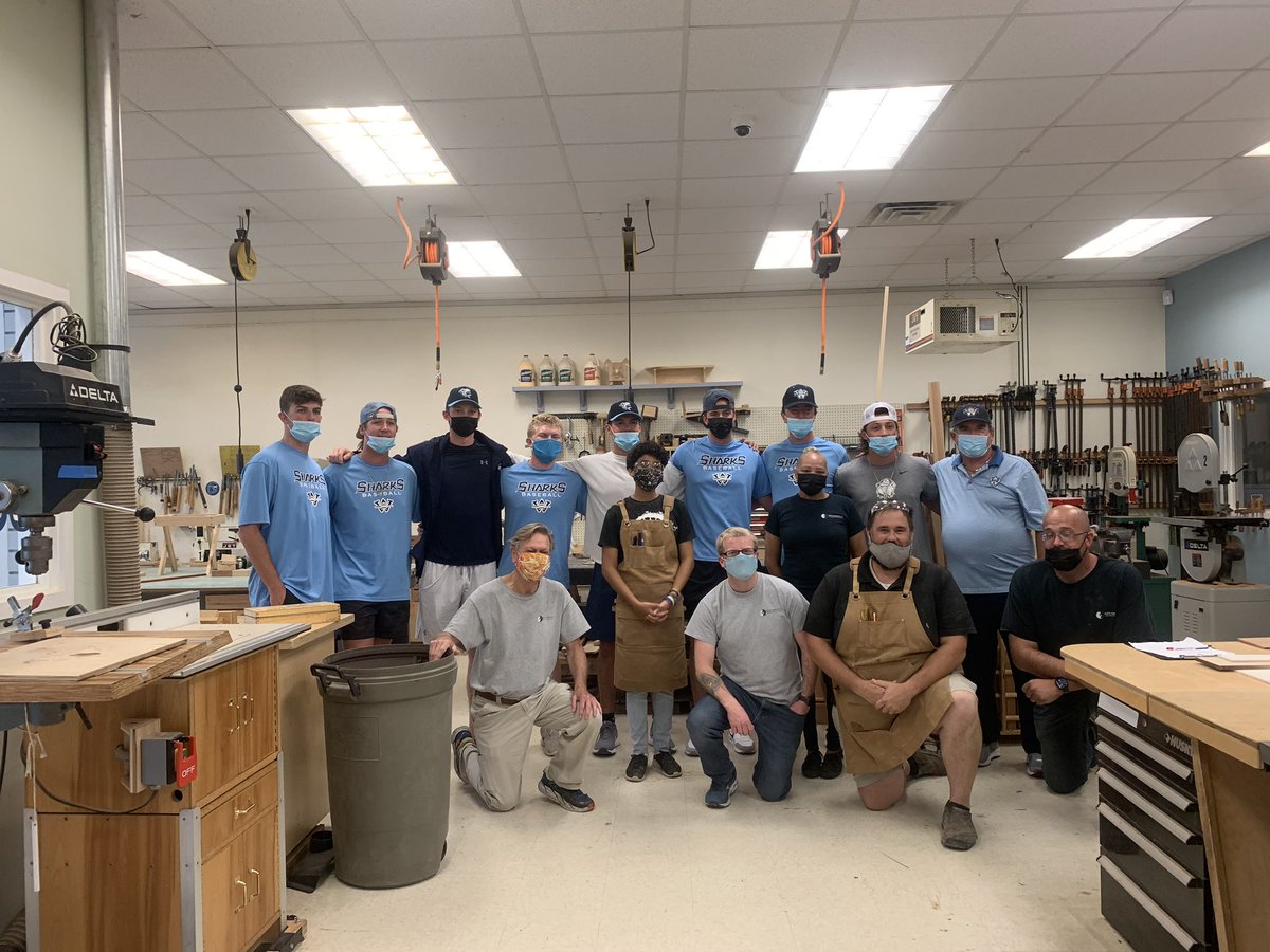 ILMSharks's tweet photo. ‘Kids Making It’ is a non-profit youth woodworking program that teaches valuable life skills to at-risk, low income &amp; disadvantaged youth. Today, some of our Sharks got the opportunity to see some of the organization’s work firsthand #finsup https://t.co/elPocf4hSY