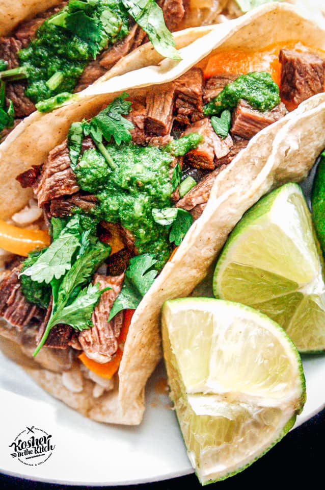 Go ahead. Get hungry 😋 Steak Tacos with Chimichurri Sauce for #TacoTuesday 🌮 Get the recipe here: kosherinthekitch.com/steak-tacos-wi… #KosherintheKitch