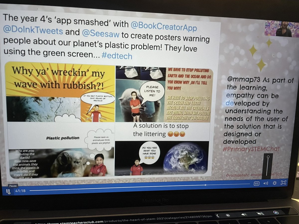 Loved <a href="/rachaellehr/">✨Rachael Lehr✨</a> session. Excited to bring some “sparkle” to my 2nd graders STEM learning! Amazing ideas for authentic problem solving. Day 2- #STEMTeacherSummit #HeartOfSTEM