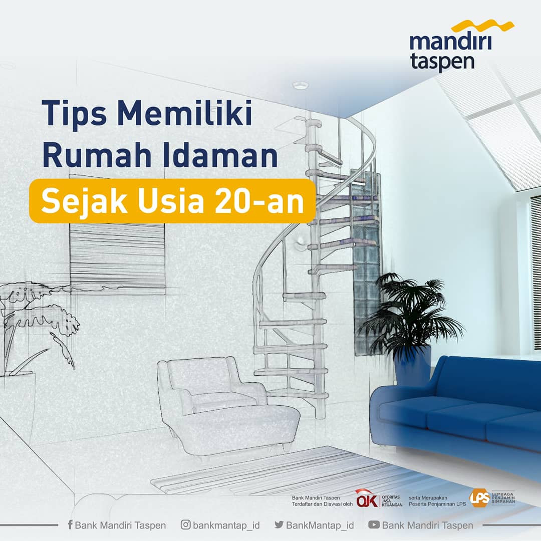 MandiriTaspen's tweet photo. Halo milenial #termantap, untuk memiliki rumah idaman tak perlu menunggu umur 30-an loh! Nah melalui tips ini, kalian dapat segera memiliki rumah sendiri untuk tempat berteduh sekaligus objek investasi. https://t.co/1WFsaYunDS