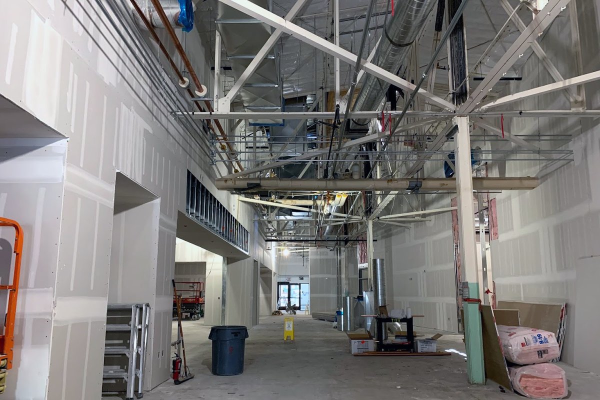 An exciting addition coming to TR! The Hi-Tech Student / Teacher Center at the D.O., Bay D. Should be completed by July 2021. Great space for teaching, learning and professional development.