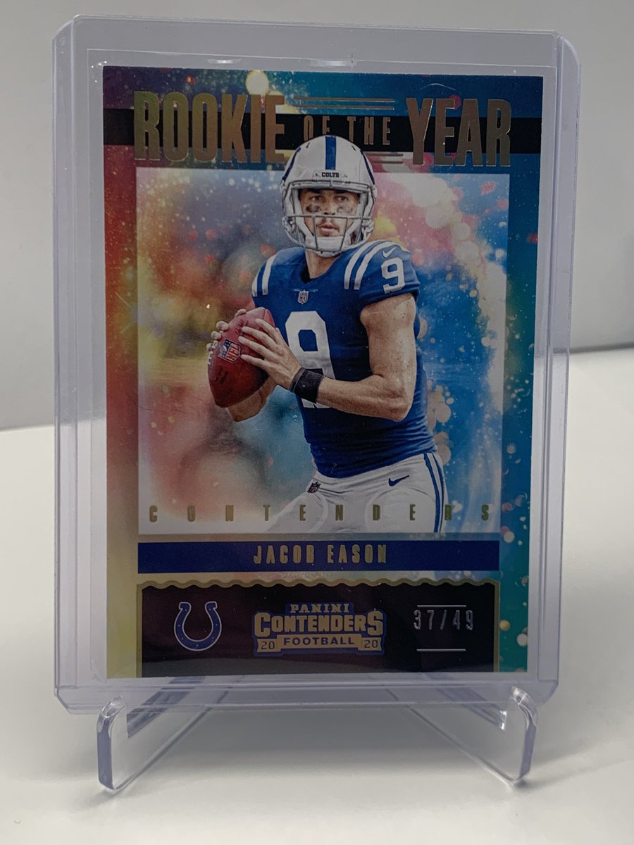 cardboardstack's tweet image. Jacob Eason Rookie of the Year 
/49
$4

@sports_sell @Hobby_Connect @HobbyConnector