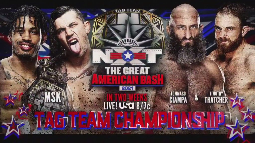 Title Match Added To NXT Great American Bash