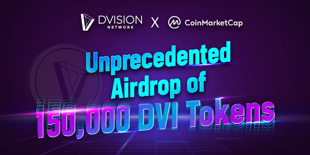 Dvision Network (@dvision_network) on Twitter photo <a href="/Dvision_network/">Dvision Network</a> is conducting unprecedented #Airdrop for a whopping 150,000 $DVIs together with <a href="/CoinMarketCap/">CoinMarketCap</a> 🔥
Join the #campaign and complete the requirements here: coinmarketcap.com/currencies/dvi…
Make sure to RT this tweet and claim your $DVIs 😍
#BSC #CMC #Dvision #Airdrop <a href="/Dvision_network/">Dvision Network</a> is conducting unprecedented #Airdrop for a whopping 150,000 $DVIs together with <a href="/CoinMarketCap/">CoinMarketCap</a> 🔥
Join the #campaign and complete the requirements here: coinmarketcap.com/currencies/dvi…
Make sure to RT this tweet and claim your $DVIs 😍
#BSC #CMC #Dvision #Airdrop