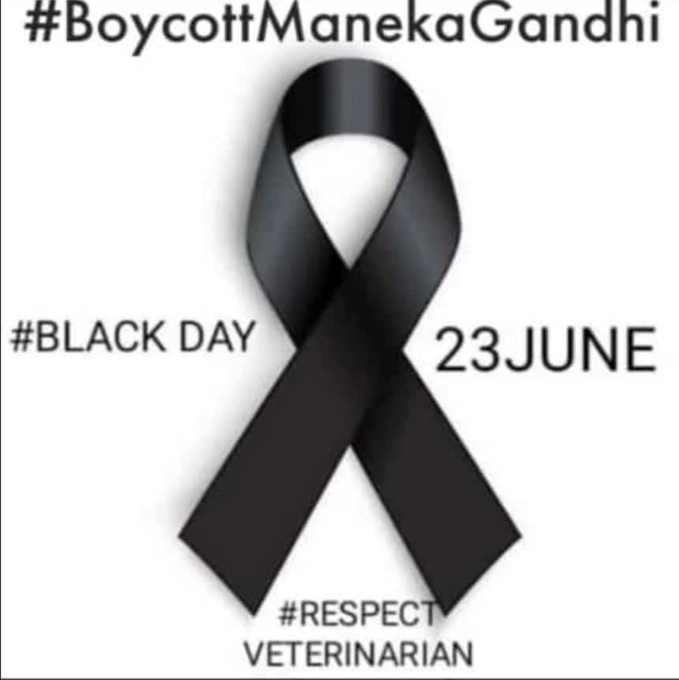 Sachinshetty451's tweet photo. #BoycottManekaGandhi In the name of animal right activist abusing and threatening veterinarians something which is not acceptable in democratic country @PMOIndia @Manekagandhibjp @IndianVeterina1 https://t.co/OdiHEHFliM