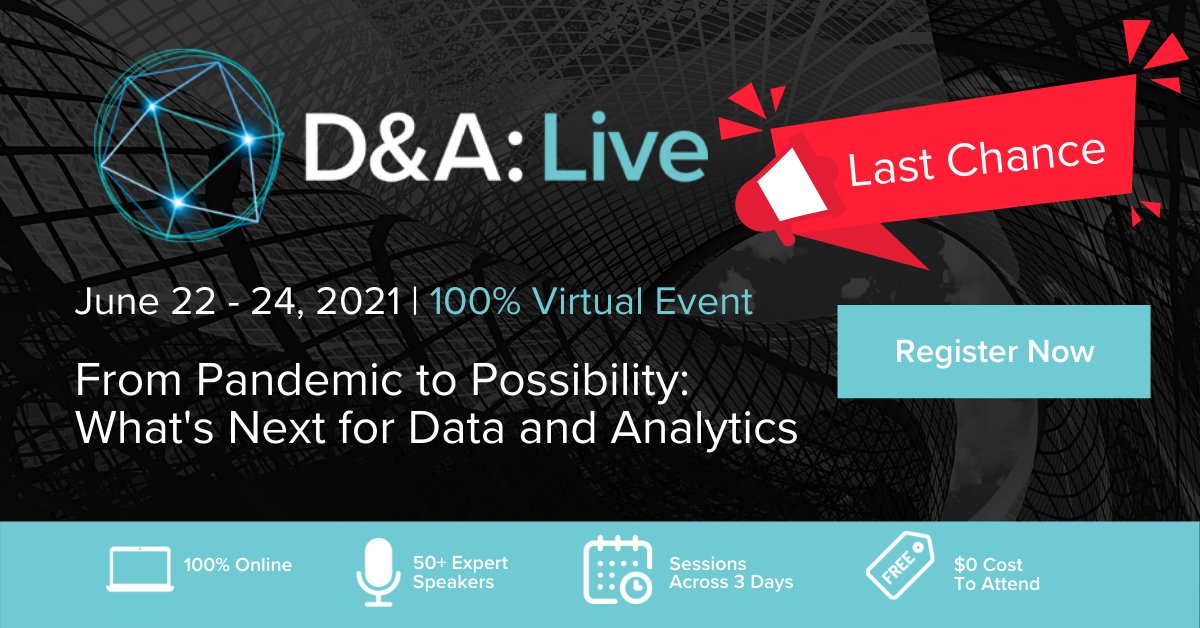 CoriniumGlobal's tweet image. We are live with Virtual Roundtable: What role does data strategy play in digital transformation?

Register Now to join them: bit.ly/3gTEM4k #DataAnalyticsLive #CDO #CAO #CIO #Data #DataGovernance #AdvancedAnalytics #Culture #Automation #Cloud #DataScience #BigData
