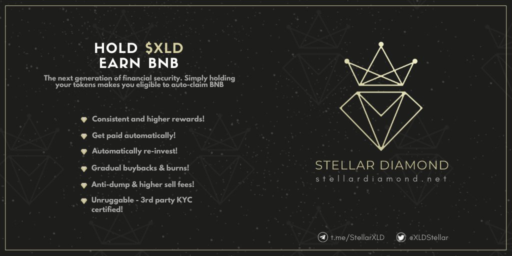 Be one of the first to join the $XLD presale! New amazing features added and more to come!
#crypto #bscgem #altcoin #btc #bnb #presale