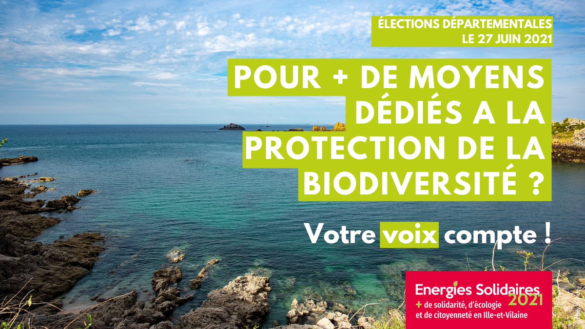 Proposition4⃣3⃣ : Participation aux travaux de définition du Parc Naturel Régional Rance Côte d’Emeraude et poursuite de la politique de préservation de la biodiversité dans le cadre du développement des Espaces Naturels Sensibles. #departementales2021 avec <a href="/VHaloua/">Vincent Haloua</a> et <a href="/CDebroise/">Catherine Debroise</a>