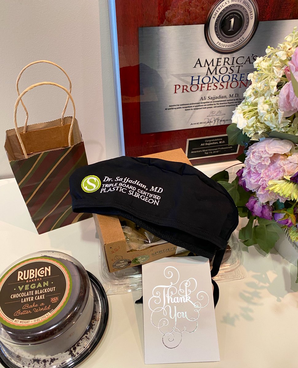 What a thoughtful gift from one of our favorite patients!! She is so happy with her one year post-op and wanted to show her love and appreciation!! We are so grateful for our patients and we endlessly strive for their happiness.