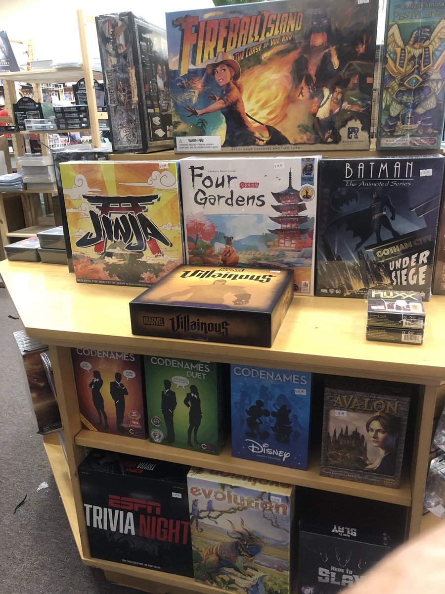 Look at all the cool new stuff we got in today! We’re going to start hosting game demo nights soon! Who wants to come and play?