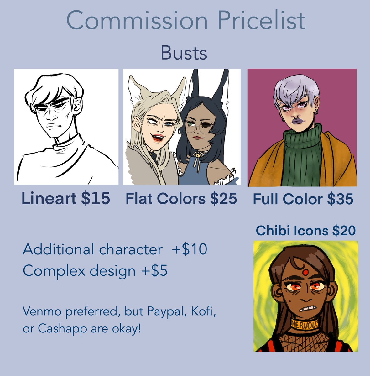 kaprinasun's tweet photo. Hello friends!!! I am opening bust and icon commissions if anyone is interested!! Just DM ♥️ https://t.co/sqvS6XbR7n