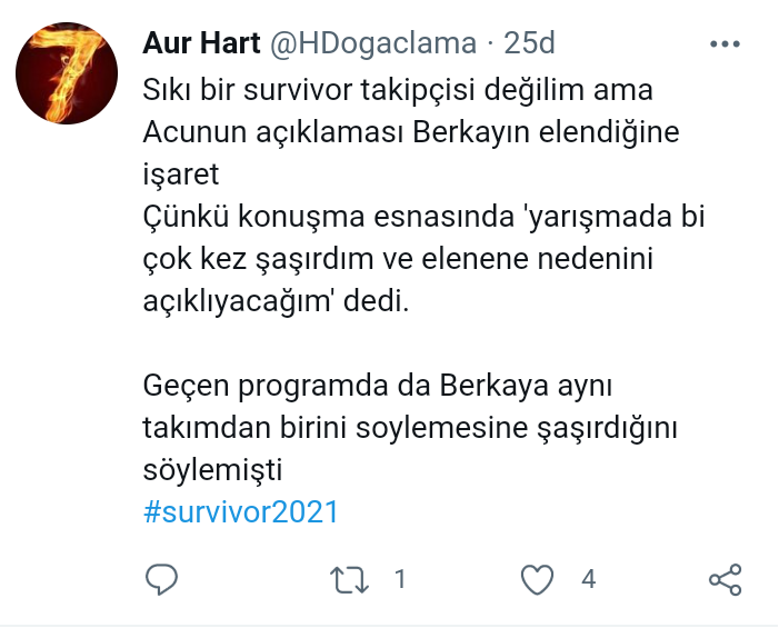 HDogaclama's tweet photo. Duygusal bi an ve Berkay ı kişilik olarak sevdigi icin sarılma olayını söylemedi 

#survivor2021 https://t.co/deFTpJ5kzE