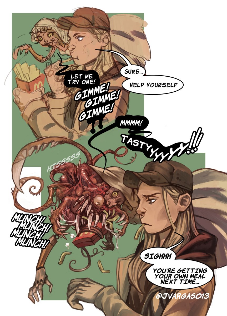 JVargas013's tweet image. Rose takes Angie to her first fast-food!
#ResidentEvilVillage #REVillage #ResidentEvil #RE #rosewinters #angieBeneviento #horror #monster