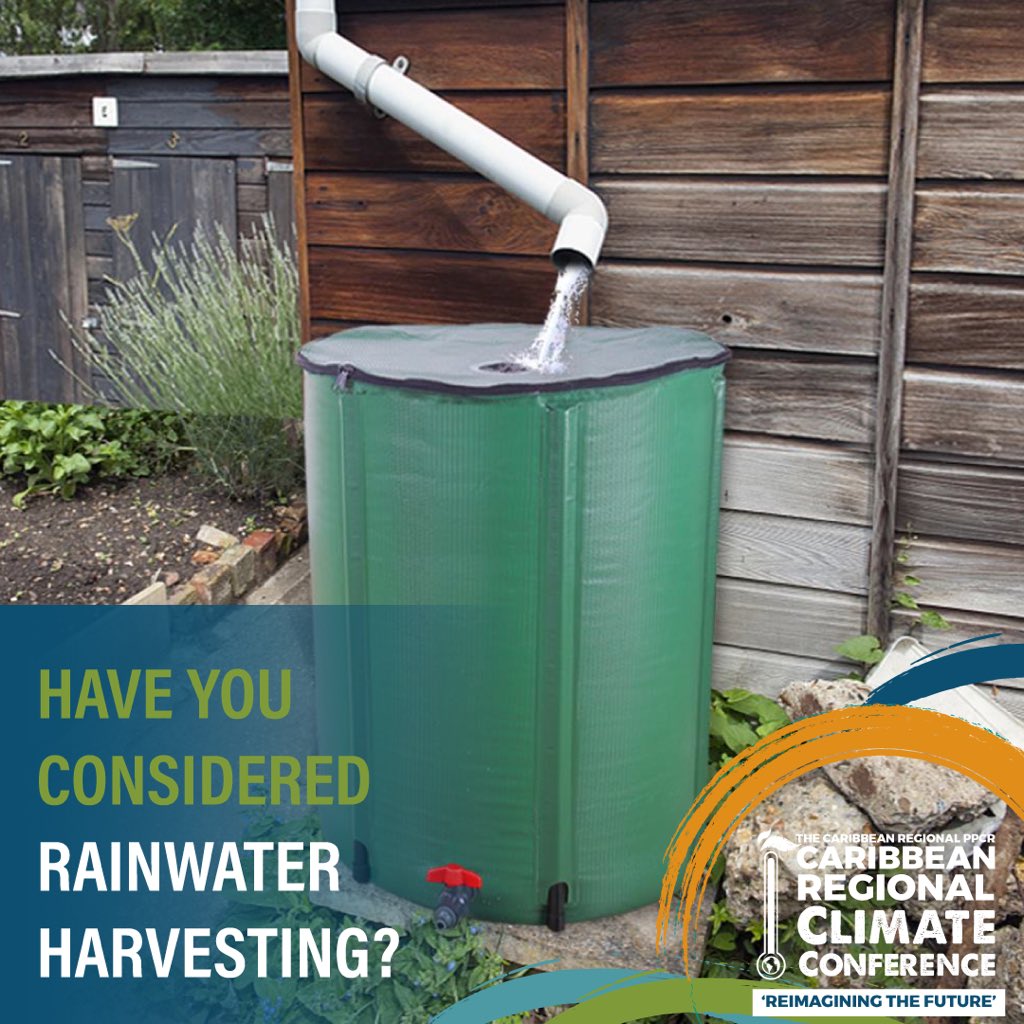 PPCR_Caribbean's tweet photo. Have you considered rainwater harvesting (RWH)? This method of water conservation is most beneficial for those communities that have limited water sources or a water supply that is frequently interrupted in their fight against the effects of climate change.
#PPCR #eco https://t.co/gXIxvCXopk