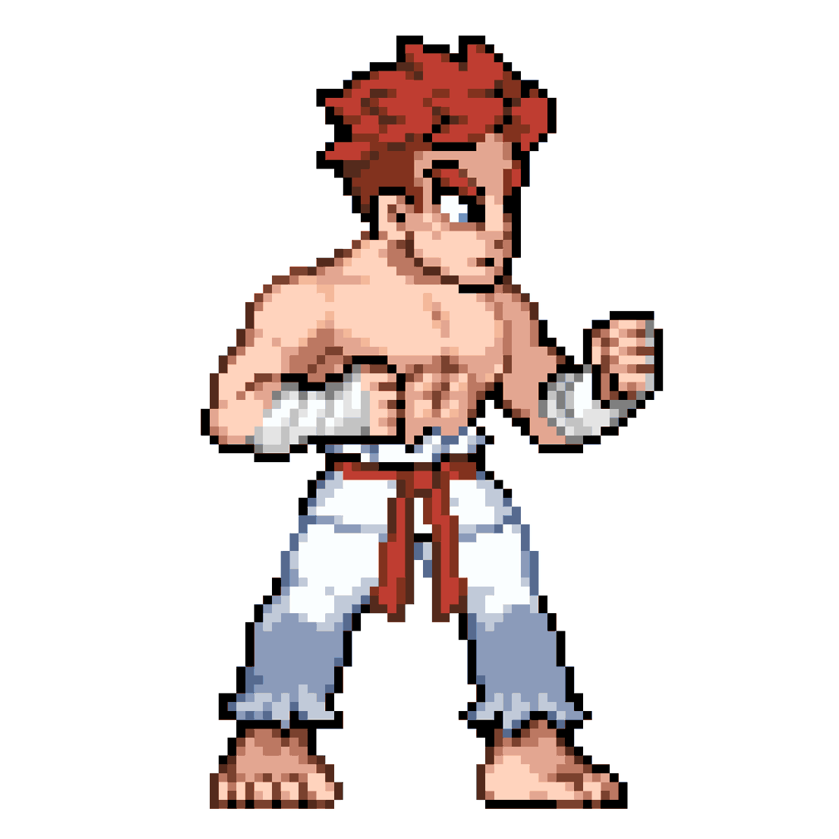 SmackStudio's tweet photo. Kaien makes his fiery debut! 🔥

The wraps on Kaien's arms conceal burns from his intense training regimen. We'll be revealing more info about him this week!

Illustration by @CHAOKOCartoons, sprite by @DanieruArt

#indiegames #indiegamedev #gameart #gamedev #ドット絵 #retrogames https://t.co/xnIPgUL6an