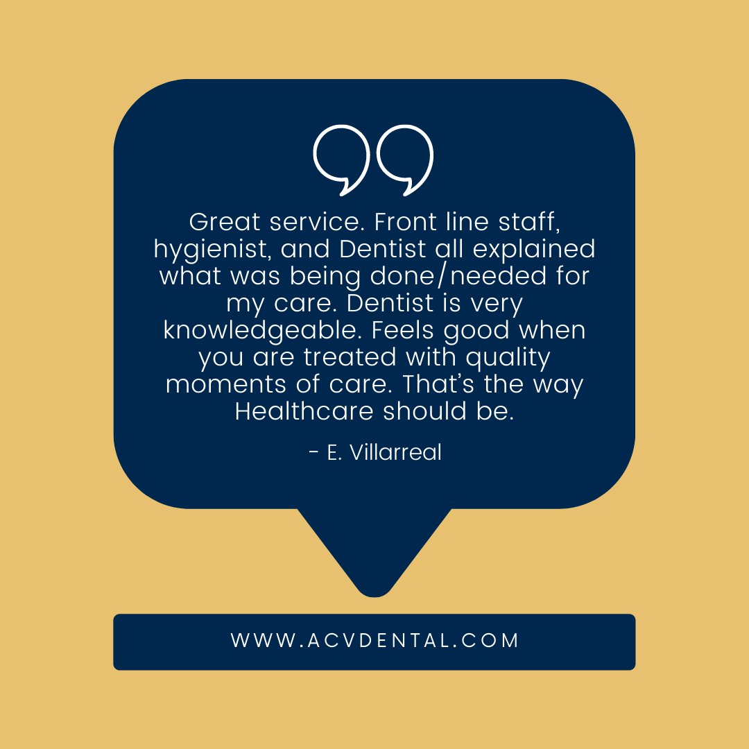 The foundation of our clinic is compassion. 💙 Thank you, Ms. Villarreal, for your sweet words! #TestimonialTuesday ⭐ #RGVdentist