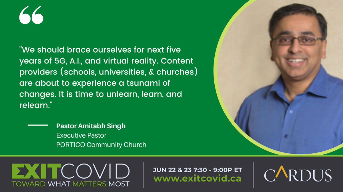 cardusca's tweet image. Speaking tomorrow! Amitabh Singh serves as Exec Pastor at PORTICO Community Church.He is also an adjunct faculty at Master's College &amp;amp; Seminary.He is passionate about helping Church and Charity leaders build and manage a connected platform that helps them to optimize and automate