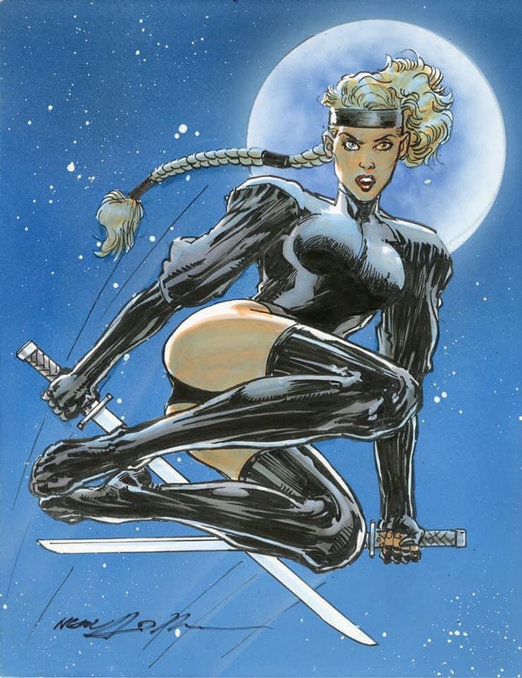 TimShinn73's tweet photo. Original art up for grabs tonight’s live auction by @nealadamsdotcom on Instagram & Facebook
Samuree ink drawing by Neal, figure colors by me & Zeea Adams & airbrush background by Jason Adams. Go get it!
#nealadams #continuitycomics #samuree #originalart #artauction https://t.co/2GTavOM592