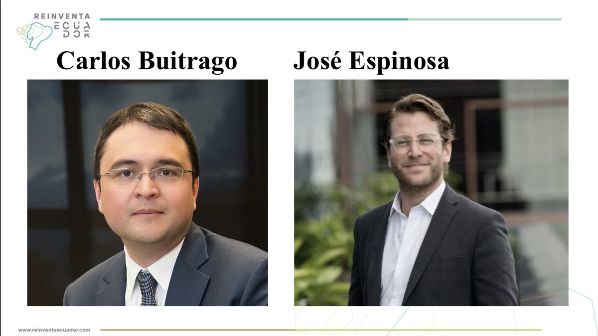 ReinventaEc's tweet image. Agradecemos a nuestros dos expositores, que son parte de @McKinsey: una consultora estratégica global que se focaliza en resolver problemas concernientes a la administración estratégica.

Carlos, es socio de la oficina de #Medellín y José, gerente senior de la oficina de #Bogotá.