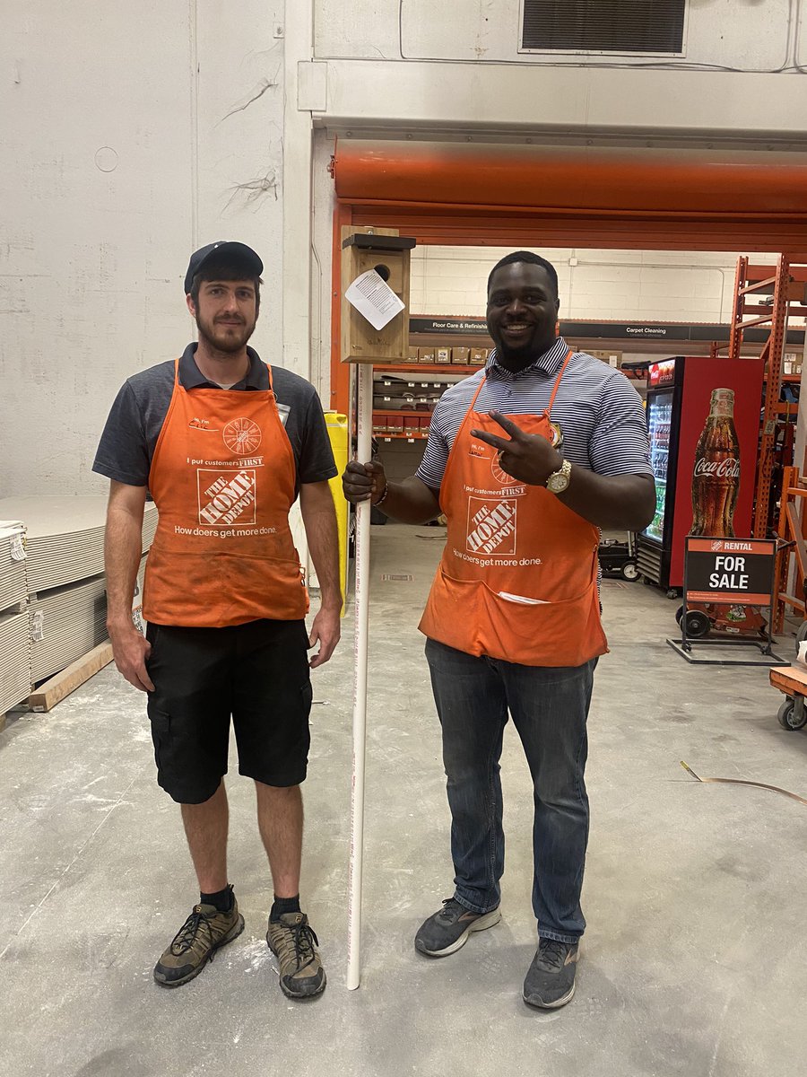 Helped a customer build a bird house today Eric from tool rental provided me with the tools I needed for this small project to ensure awesome customer service at the Wilmington Home Depot 3629 Wilmington beach!