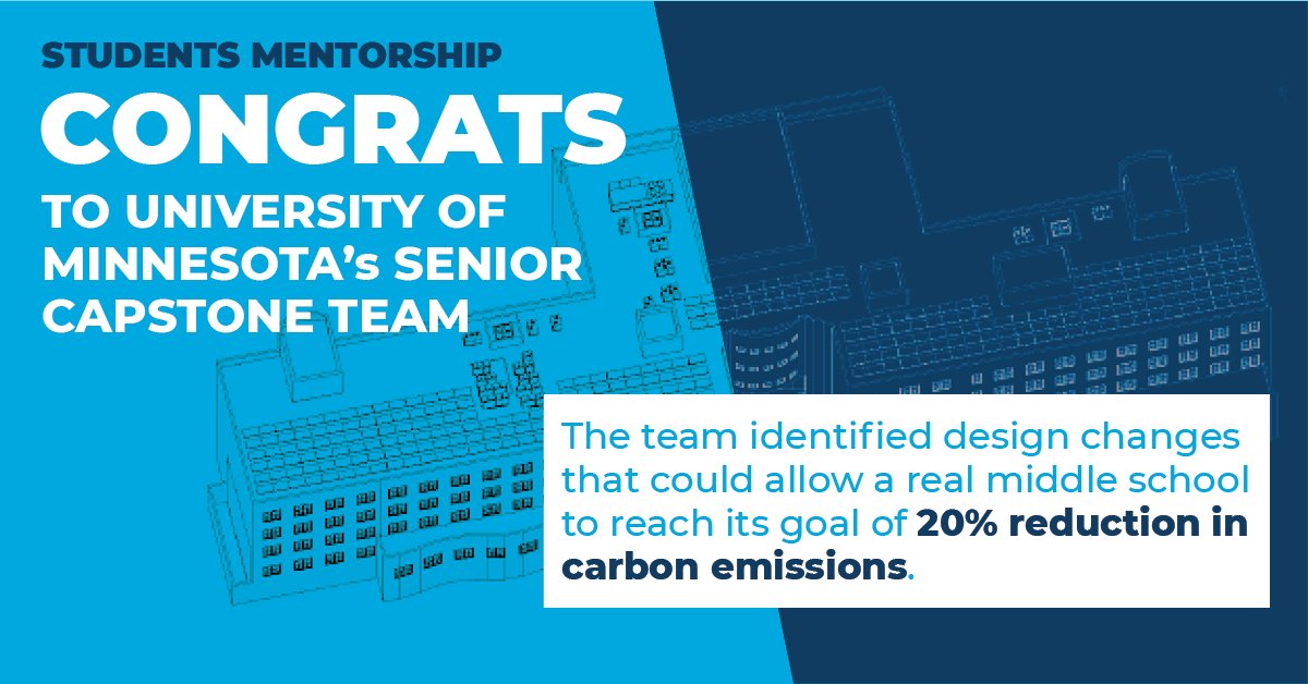 Congratulations to the University of Minnesota’s Senior Capstone Team: Erik Faessler, John Flanagan, Brandon Ong, Amanda Rian, Connor Teel, and Bruce Vang!
 
Through mentorship from Willdan engineers, the team successfully gained real-world experience with engineering!
