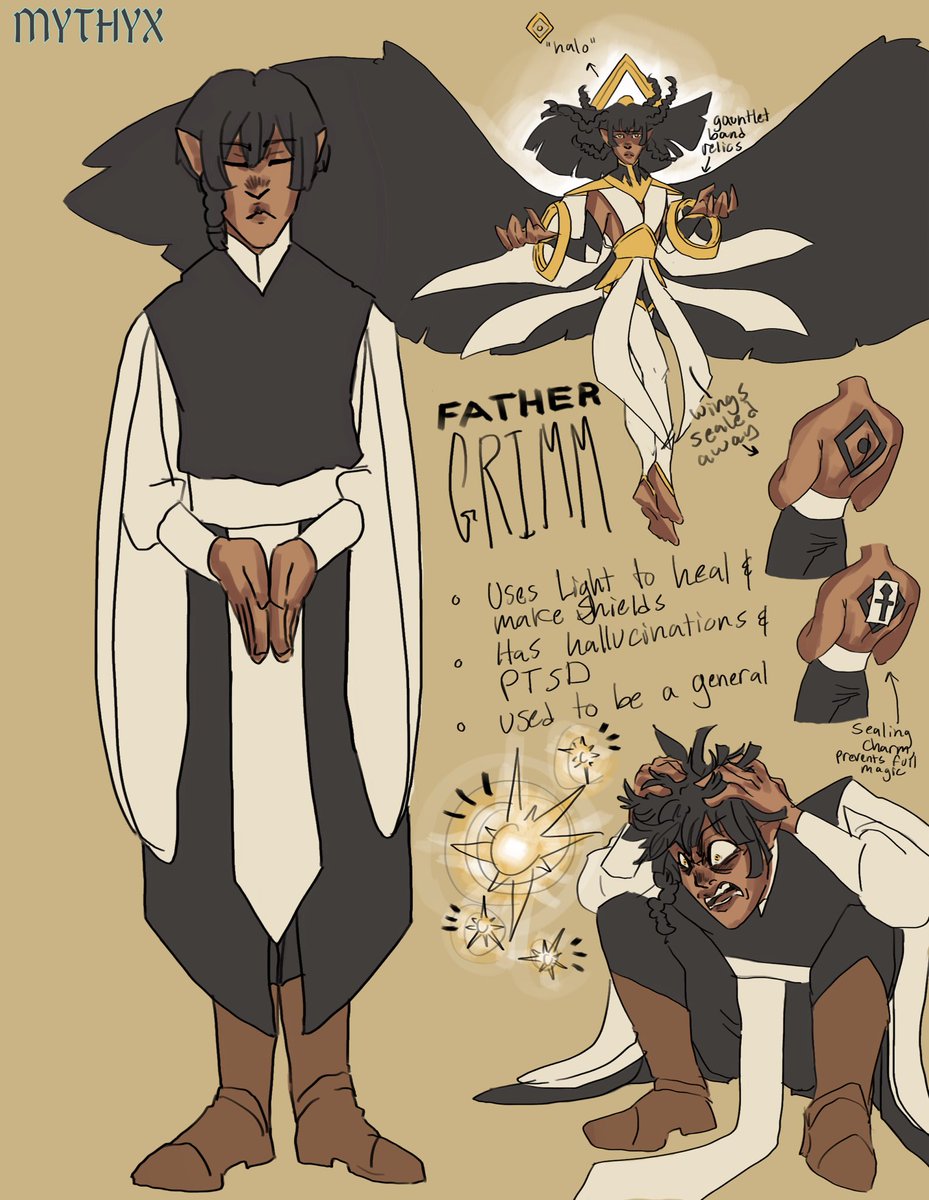 Xx_Mythyx_xX's tweet photo. Grimm, last character from my series The Last of the Seraphim!

He, of course, gives the series its name sake 😉
#fantasy #TLOTS #characterdesign #animatedseries https://t.co/gK8XzuMFr4