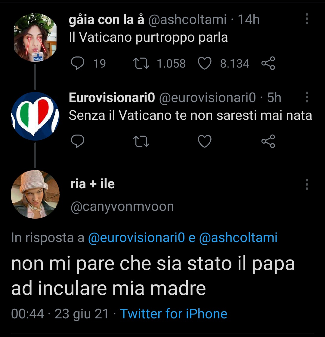 ashcoltami's tweet image. Miglior interazione di oggi