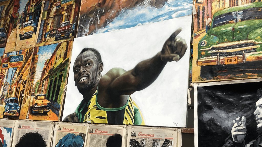 TravelTusday Spotted in Cuba...it's Usain Bolt in art form! Read more here &gt;