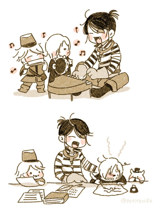 VAL組。⛓️の趣味がピアノ、随筆と聞いたら自然とこうなった。 