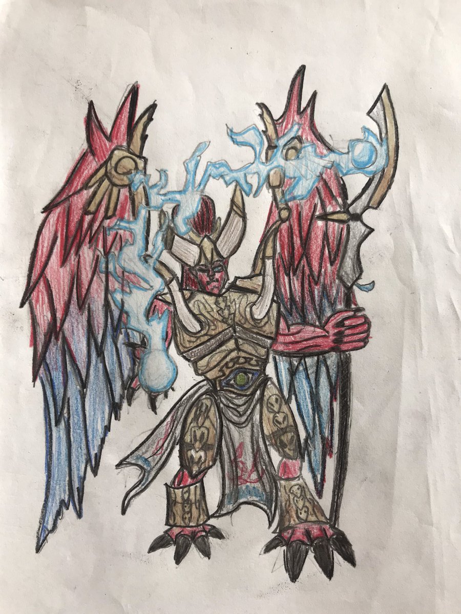 TrueNatural20's tweet image. Warhammer. Magnus  and salamander