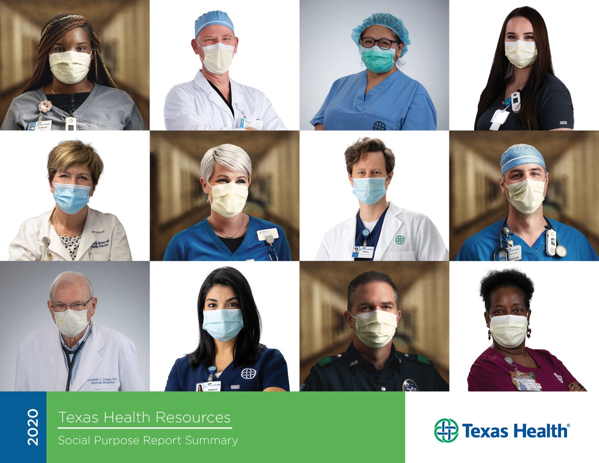 texashealth's tweet photo. Our 2020 Social Purpose Report, launched today, highlights how #TexasHealth advanced our healing ministry and sustainable healthcare practices during this extraordinarily challenging year: https://t.co/BoVBpPN6TZ #SocialPurpose #Get2KnowTexasHealth #CSR #Sustainability https://t.co/PkdXq6ZnIj