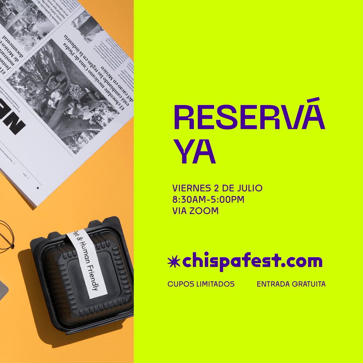 chispafest's tweet photo. Ahora vive en #Barcelona, desde donde nos acompañará para hacer arder la chispa y enseñarnos a #desaprender este viernes 2 de julio. ☄️

Las inscripciones continúan en https://t.co/iN1qz5ar7n para que no se lo pierdan. 🔥💡🚨 https://t.co/HAP8jceGim