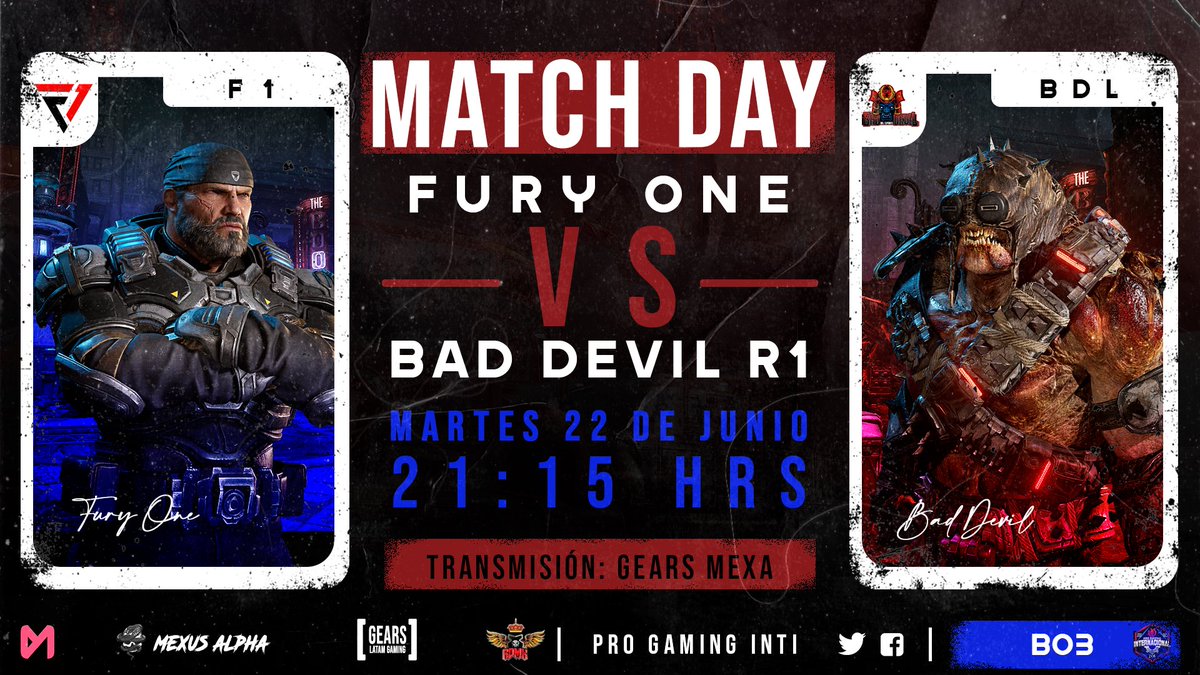 progamingint's tweet photo. Continuamos con los 4to de Final, hoy comienza el camino hacia la cima, y que mejor con estos grandes equipos 
@BadDevilEsports vs @FuryOne_Esport 

@MexusAlpha vs @ToxicProGaming 

Caster: @brounzbb https://t.co/YkP31NeXQV