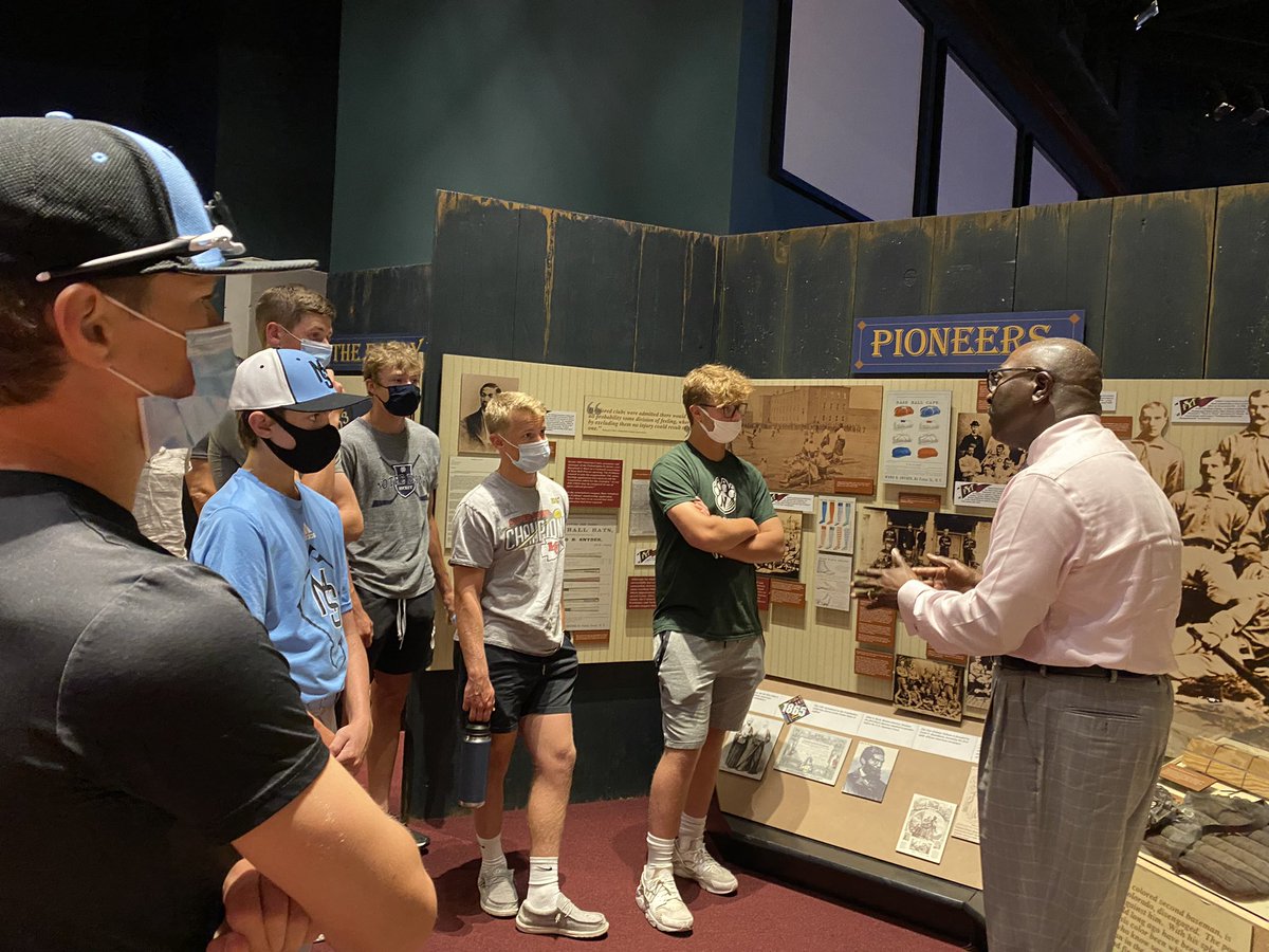 kmanning912's tweet photo. @nlbmprez is a gem!  He spent the afternoon with me, my boys and their baseball playing friends - sharing the stores, stats and unbelievable accomplishments of the players of the Negro Leagues. If you haven’t been to the @NLBMuseumKC, it is a must see! https://t.co/dLK5xqtI62