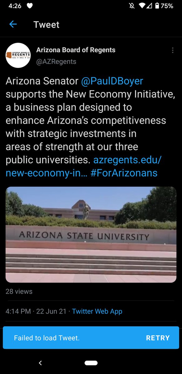 mendezforaz's tweet image. Guess that answers that question
@PaulDBoyer, and @AZRegents, right?

I support the New Economy Initiative and a budget that fully funds education but with no flat tax, can I get my own 2 minute video, too?
#AZBudget